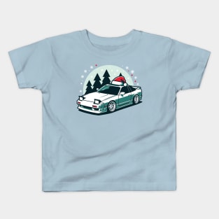 WHITE 180SX CHRISTMAS EDITION Kids T-Shirt